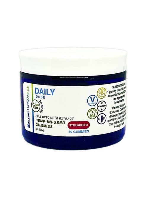 CBD Gummies 25mg Daily Strawberry Full Spectrum