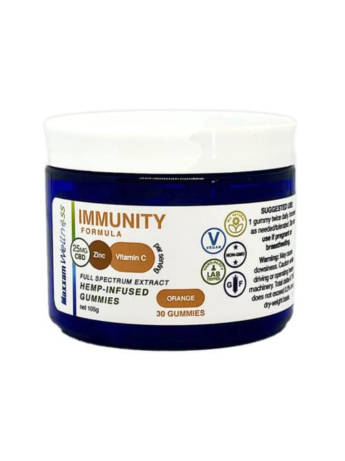 CBD Gummies 25mg Immunity Formula Orange Full Spectrum