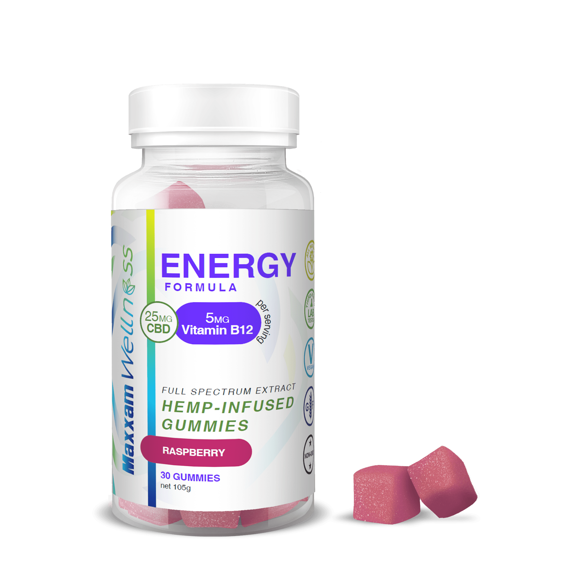 Maxxam Wellness_Gummies_ENERGY_vector CBD Oil Tincture Drops Full Spectrum 1500mg Peppermint