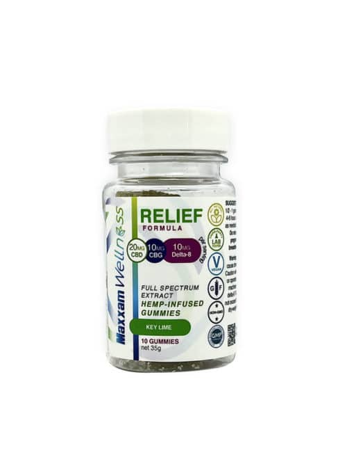 CBD Gummies Relief Formula with CBG and Delta-8 Key Lime
