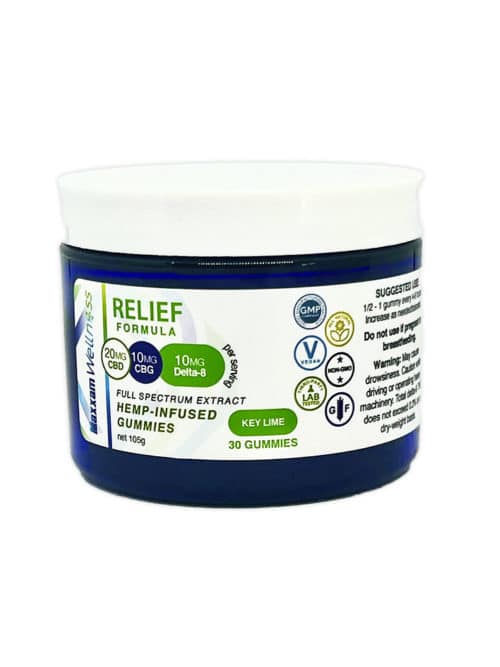 CBD Gummies Relief Formula with CBG and Delta-8 Key Lime