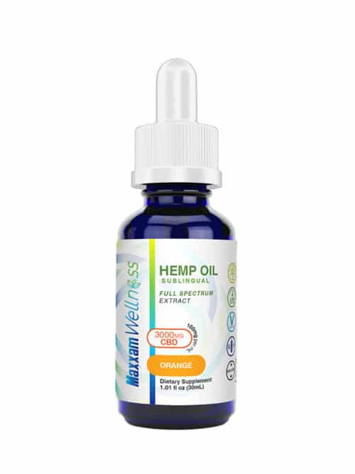 CBD Oil Tincture Drops Full Spectrum 3000mg Orange