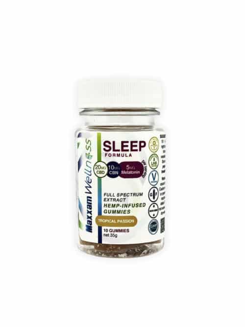 CBD Gummies Sleep Formula Tropical Passion 10 Count